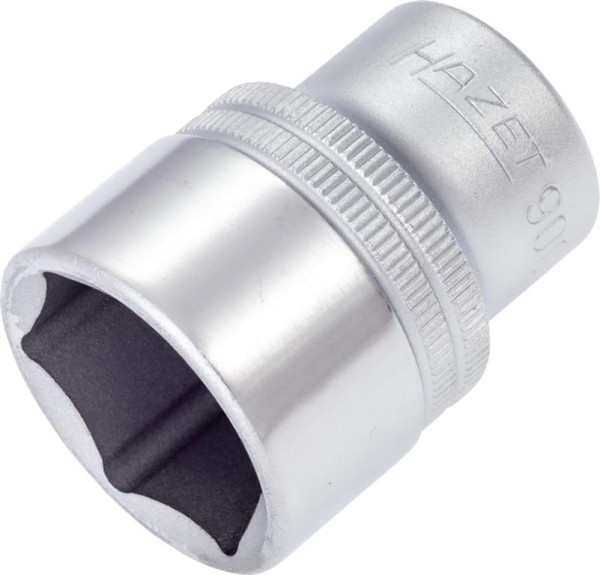 Clé à douille Hazet, hexagonale, carré creux 12,5 mm (1/2 pouce), profil de traction hexagonal externe, 25 mm, 900-25