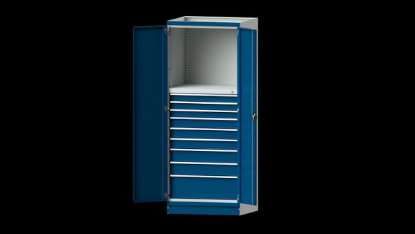 Établis ANKE armoire de base système d'armoire modulaire, modèle 4006, 865 x 720 x 2200 mm, RAL 7035/5010, 631.135