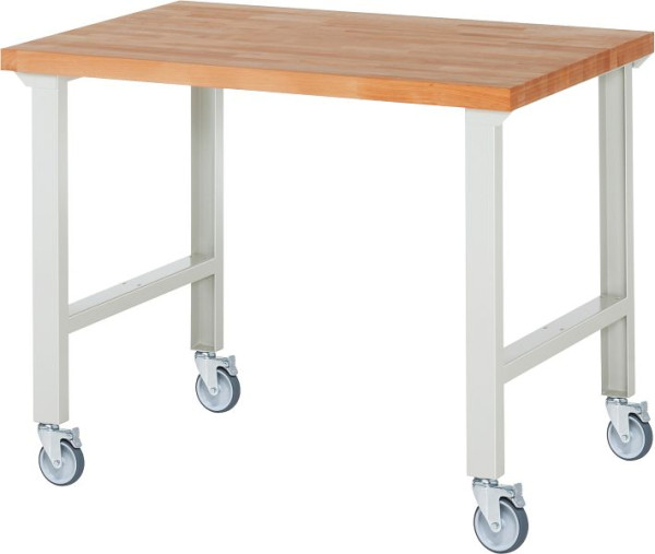 Etabli mobile RAU 7000-1, 1250x900x1000mm, 4 roulettes pivotantes, 05-7000-1-129B4S4.12