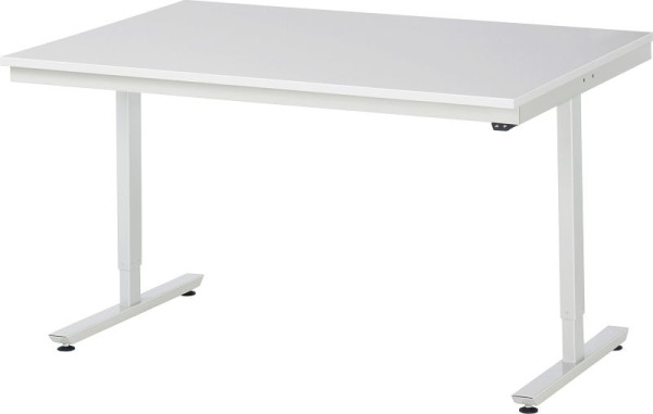 Table de travail RAU série adlatus 150 (réglable électriquement en hauteur), plateau en mélamine EGB, 1500x720-1120x1000 mm, 08-AT-150-100-ME