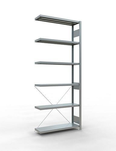 Rayonnage à étagères Schulte, panneau supplémentaire, 6 niveaux de rangement, traverse, charge du compartiment 250 kg, 1006 x 336 x 2500 mm, 278740