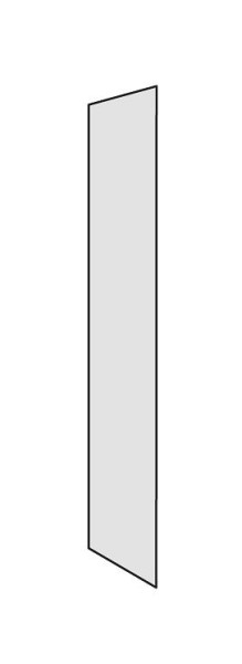 Cloison Kerkmann Progress 500, P 300 x H 1900 mm, gris clair, 50841511