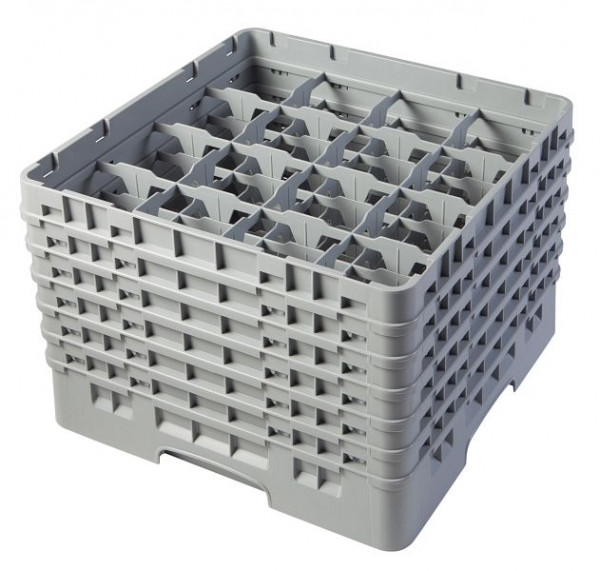 Panier de lavage Cambro 16 compartiments Camrack gris doux, paquet de 2, 16S1114151