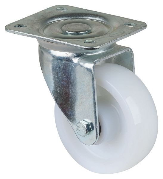 Rouleau de transport BS rollers, largeur de roue 35 mm, Ø roue 100 mm, capacité de charge 350 kg, bande de roulement/corps de roue en plastique, roulement à rouleaux, LB500.B10.101