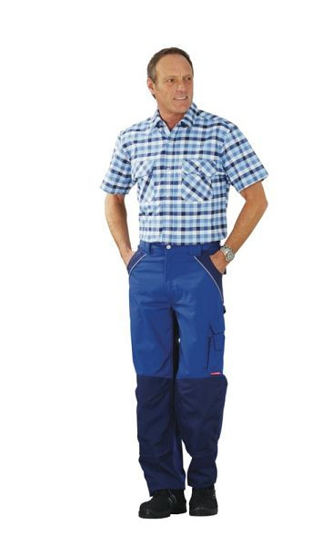 Planam shirts chemise country manches 1/4, carreaux bleus, taille 41/42, 0485041