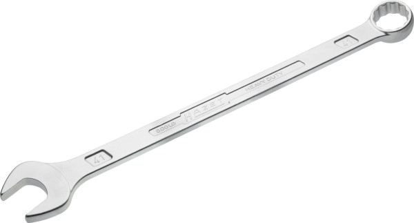 Clé mixte Hazet, extra longue, design fin, profil de traction à double hexagone externe, 41 mm, 600LG-41