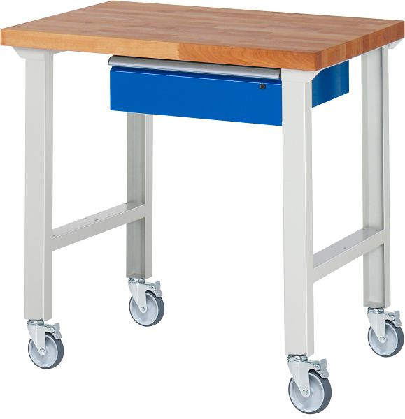 Etabli mobile RAU 7001A1, 1000x700x1000mm, 4 roulettes pivotantes, 05-7001A1-107B4S4.11