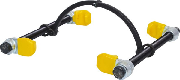 Tendeur à ressort KS Tools avec barre de sécurité, crochet plastifié, 240 mm, 670.0031
