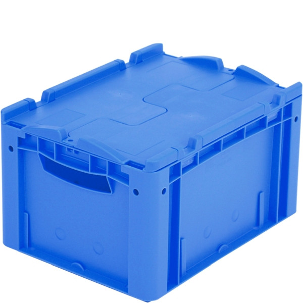 BITO Euro bac gerbable XL1 couvercle/patte /XLD43221 400x300x220 bleu, couvercle, C0292-0048