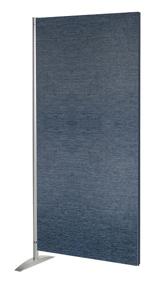 Brise-vue Kerkmann Metropol, élément textile, L 800 x P 450 x H 1750 mm, aluminium argent/bleu, 45697417