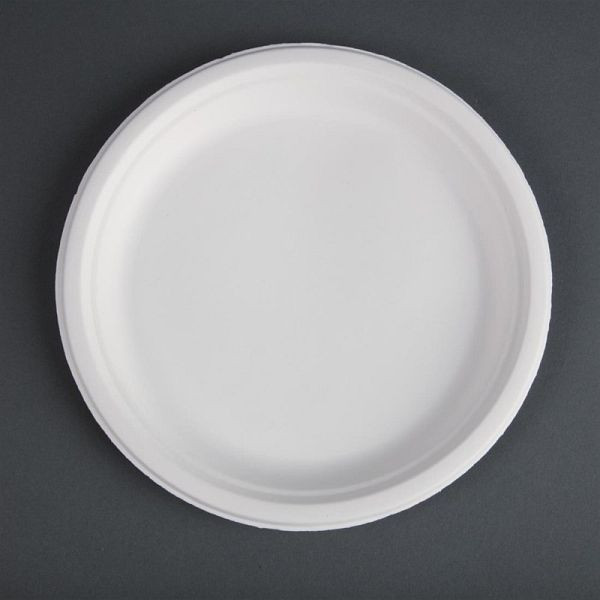 Assiette en canne à sucre compostable Fiesta Green 26cm, UE: 50 pièces, CW904