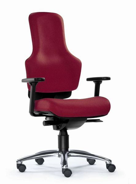 SITWELL Ortholetic Balance, bordeaux, chaise de bureau sans accoudoirs, SY-13.100-M-75-104-00-44-10