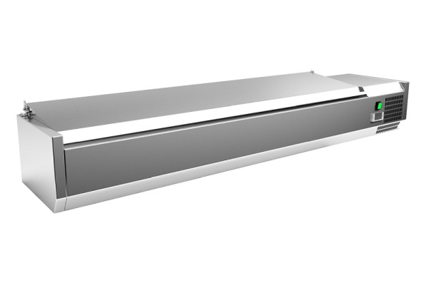 Top réfrigération Gastro-Inox inox 8x GN1/4 avec couvercle, 209.161