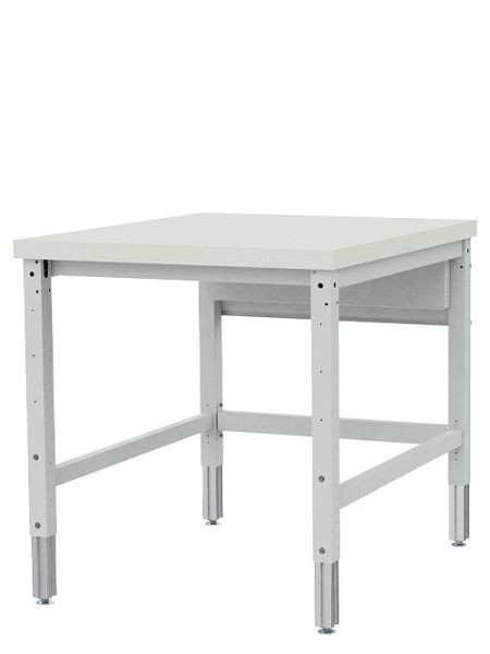 Bedrunka+Hirth table d'appoint table d'appoint réglable en hauteur, dimensions : 750 x 750 mm, matériau du plan de travail : panneau MDF avec revêtement HPL, 4075KL75GH