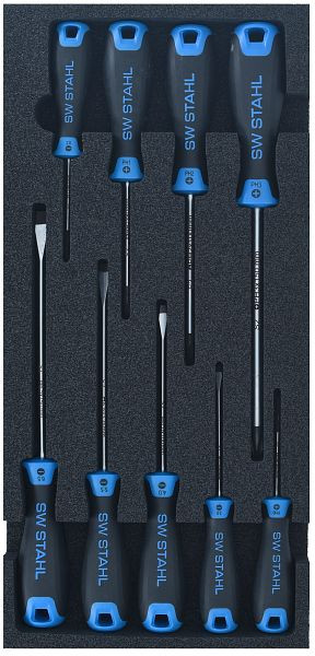 Assortiment de chariots d'atelier SW-Stahl, tournevis, 9 pièces, Z3013-25