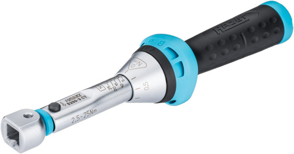 Clé dynamométrique Hazet, Nm min-max : 2,5 - 25 Nm, tolérance : 3 %, insert carré 9 x 12 mm, 5280-3CT