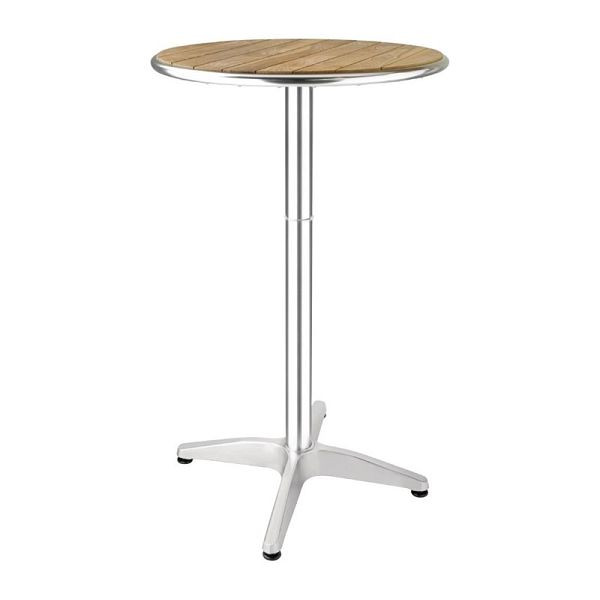 Table haute ronde Bolero en frêne 1 pied 60cm, GR332