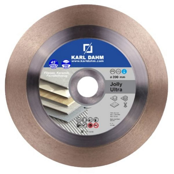 Disque à tronçonner diamanté Karl Dahm Jolly-Ultra Ø 200 mm, 50541