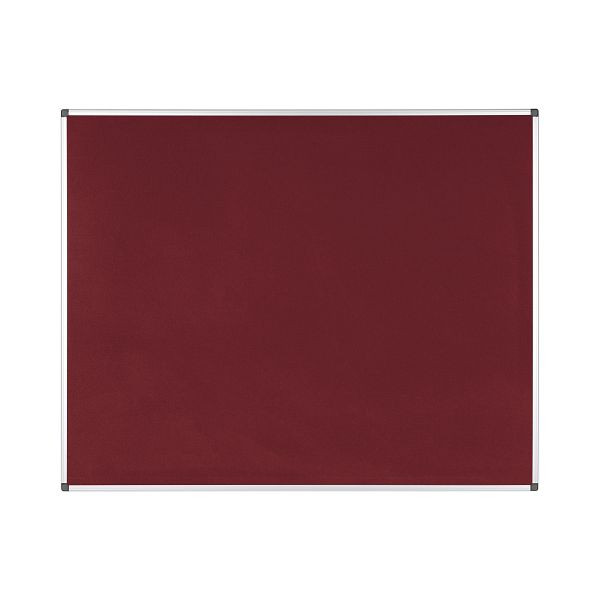 Planche en feutre Bi-Office Maya rouge bordeaux avec cadre en aluminium 150x120cm, FA1233170