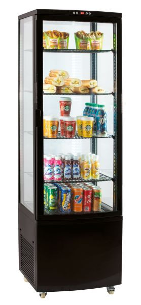 Casselin Vitrine Réfrigérée 235L - Noir, CVR235LN