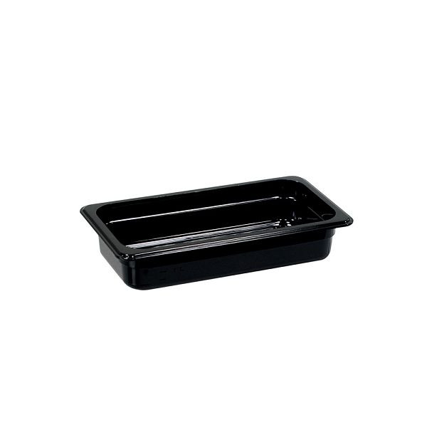 Bac Gastronorm Stalgast, polycarbonate, noir, GN 1/3 (65 mm), GN1213065
