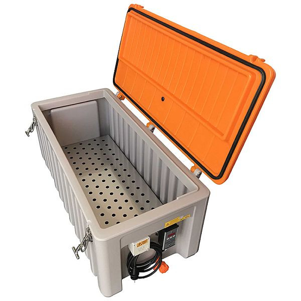 FORM+TEST Boîte climatique en plastique gris/orange, B2111