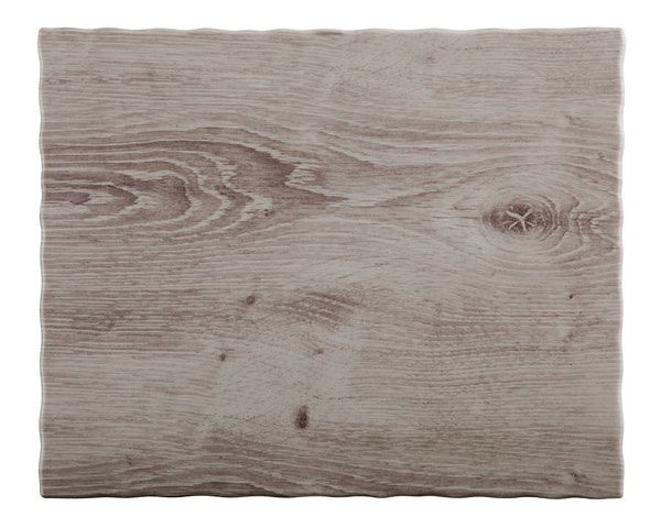 Plateau APS GN 1/2 -DRIFTWOOD-, 32,5 x 26,5 cm, hauteur : 1,5 cm, mélamine, aspect bois, avec pieds antidérapants, 84181