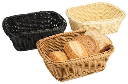 Panier en poly Contacto, carré 23 cm, naturel, 4785/230