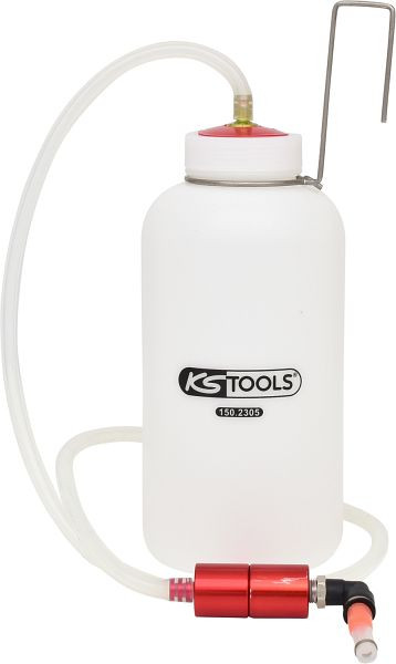 Purgeur de frein individuel KS Tools avec bouteille de récupération, 150.2305