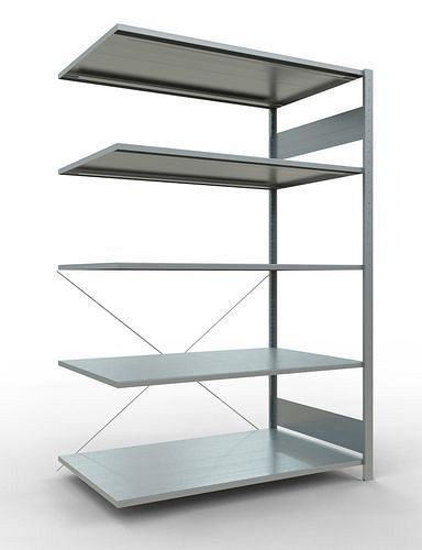 Rayonnage à étagères Schulte, panneau supplémentaire, 5 niveaux de rangement, traverse, charge du compartiment 150 kg, 1306 x 836 x 2000 mm, 278724