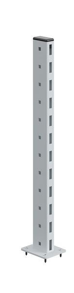 Superstructure de colonne de support SOFAME 1 H600 mm, gris clair RAL 7035, W010080371GC