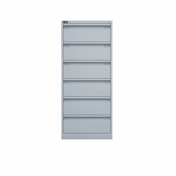 Classeur Bisley ECO, double rail, DIN A5, 6 tiroirs, couleur gris clair, KS26645