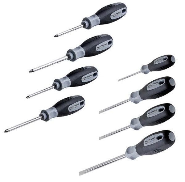 Jeu de tournevis Kraftwerk INOX 8 pièces, inoxydable, 4170