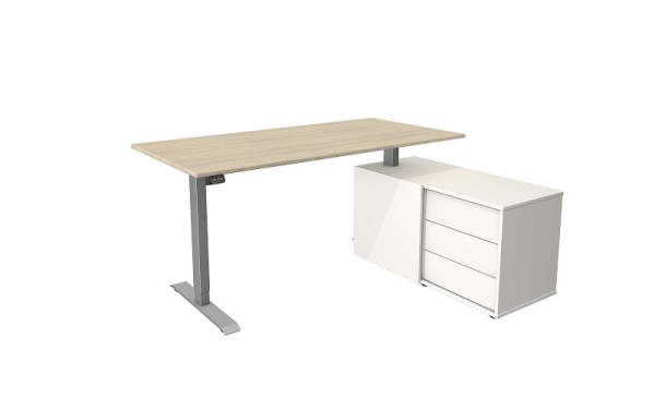 Kerkmann poste de travail complet Move 1, argent/érable, 10222050