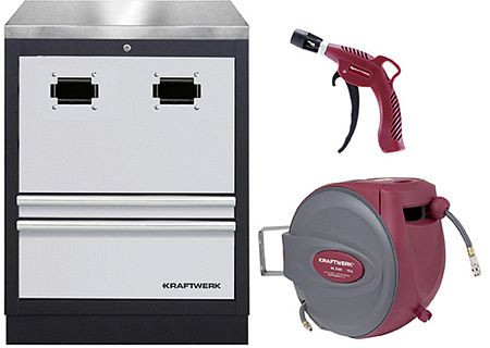 Armoire Kraftwerk PRO LINE pour enrouleur de câble + set inox, 3964-28-96