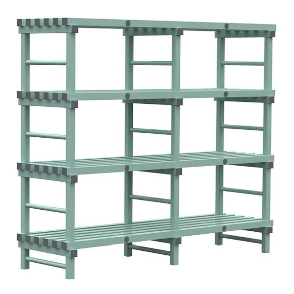 Etagère Euro REA 2000x600x1750mm, 4 montants au pas de 450mm, 308.165
