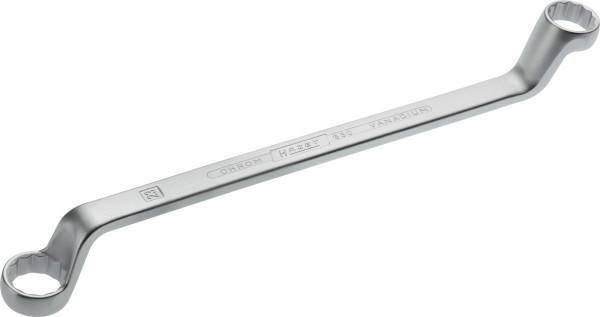 Clé polygonale double Hazet, profil extérieur double hexagonal, 21 x 23 mm, 630-21X23
