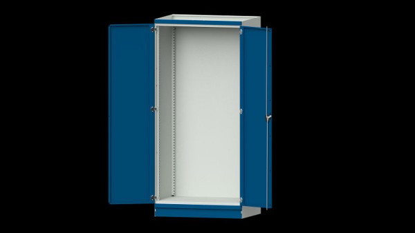 Établis ANKE armoire de base système d'armoire modulaire, modèle 100, 1015 x 720 x 2200 mm, boîtier vide avec portes, RAL 7035/5010, 631.201