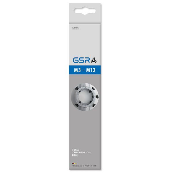 Porte-filière GSR DIN EN 22568 25x9 SB, 00704040