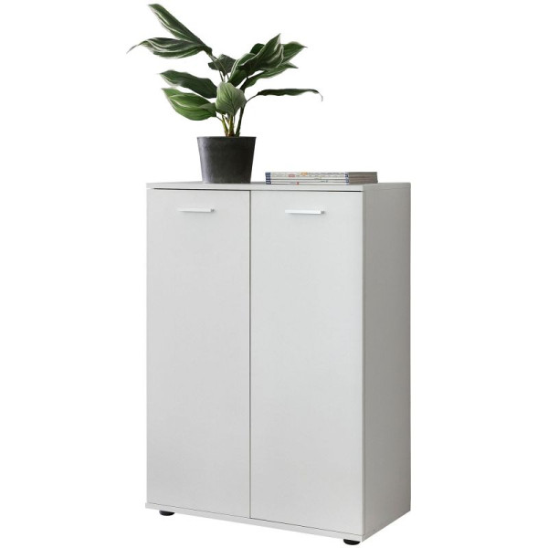 Commode Wohnling SVENJA avec 2 portes 71x104x35cm, bois blanc, WL5.291