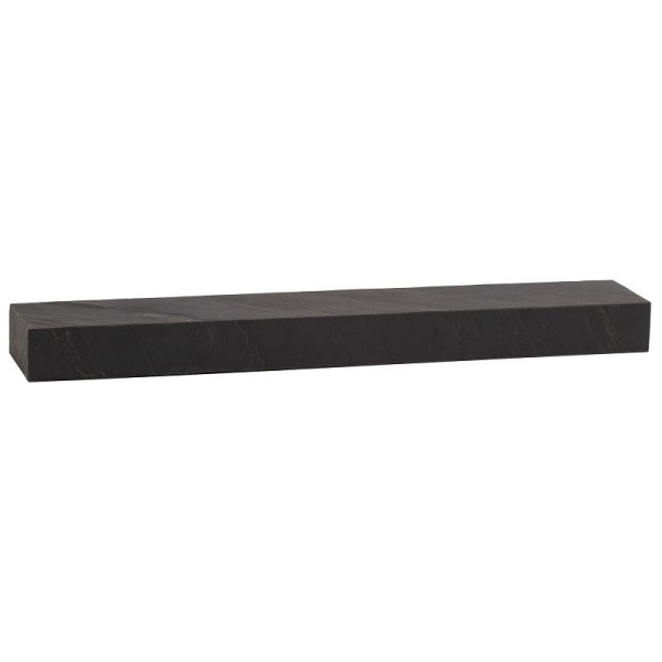 Wohnling Étagère murale 120x10x20 cm Bois massif de manguier / Aspect pierre Étagère suspendue Design moderne Étagère flottante rectangulaire Anthracite WL6.785