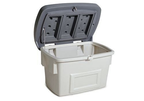 Conteneur universel DENIOS type UB 100, en plastique (PE), volume de 400 litres, couvercle gris, 248-499