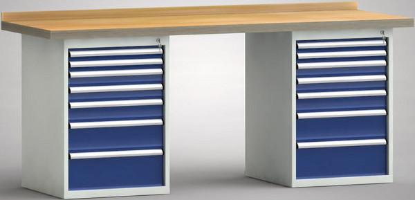 Etabli standard KLW - 2000 x 700 x 900 mm L x P x H, WS215N-2000M40-E7027