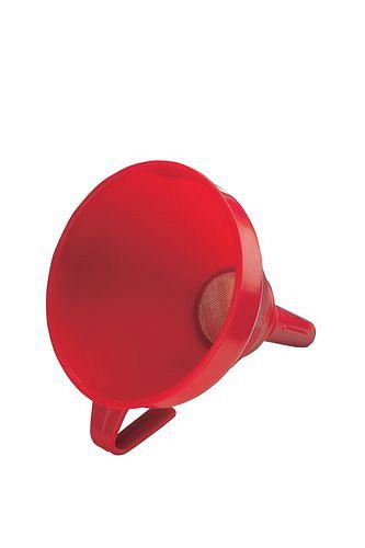 Entonnoir en plastique DENIOS avec tamis en laiton intégré, Ø 160 mm, 123-247