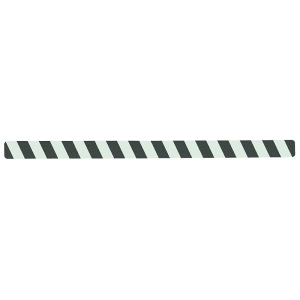 revêtement antidérapant m2, photoluminescent, noir/vert, bandes individuelles 50x800mm, UE : 10 pièces, M1XV100501
