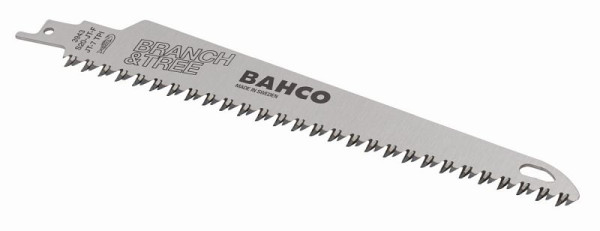 Lame de scie sabre Bahco, 200 mm, 7 tpi, pour arbres et arbustes, convient aux scies sans fil 14,4 + 18V, 3943-S20-JT-F