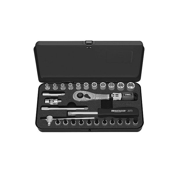 Jeu de clés à douilles MATADOR, six pans, 6,3 (1/4) AF (2061), longueur : 224 mm, 2135 9281