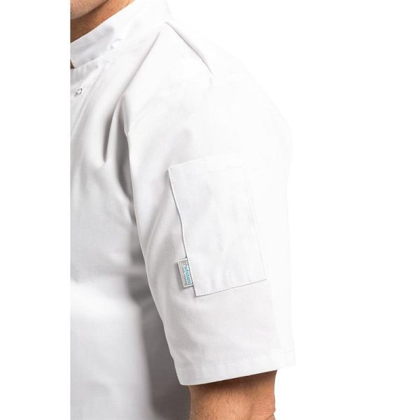 Whites Chefs Clothing Whites Vegas veste de chef manches courtes blanc 3XL, A211-3XL