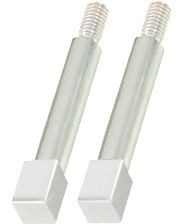 KS Tools adaptateur carré, 10 mm, lot de 2, chromé, 450.0187