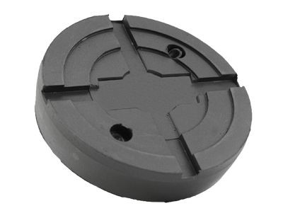 Patin en caoutchouc Busching adapté pour Slift/IME, H : 28 mm D : 127 mm avec plaque en acier, 100482